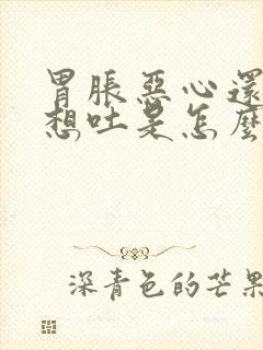 胃胀恶心还有点想吐是怎么回事