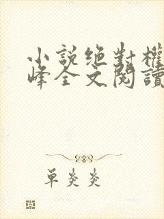 小说绝对权力秦峰全文阅读无弹窗封面