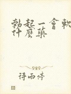 勃起一会软了吃什么药