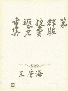 重返狼群第十二集免费版