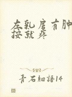 左乳房有肿块一按就疼封面