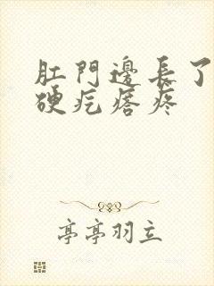 肛门边长了一个硬疙瘩疼封面