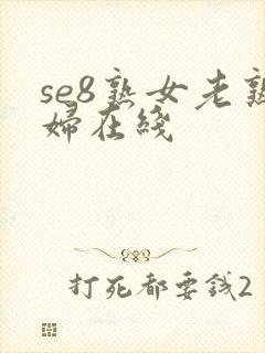 se8熟女老熟妇在线封面