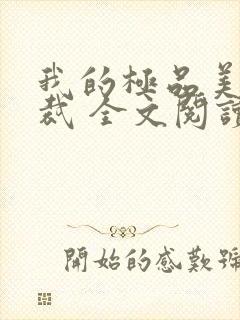 我的极品美女总裁 全文阅读