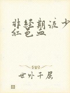 非经期流少量鲜红色血