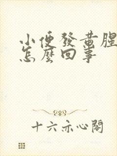 小便发黄腥臭是怎么回事封面