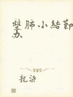 双肺小结节怎么办封面