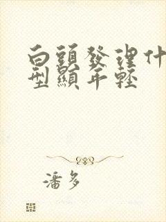 白头发理什么发型显年轻