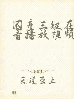 国产三级在线观看播放视频