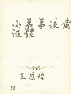 小弟弟流黄绿色液体封面