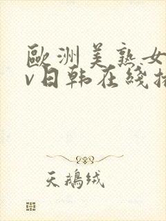 欧洲美熟女乱av日韩在线播放封面