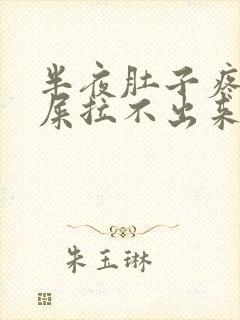 半夜肚子疼想拉屎拉不出来怎么回事