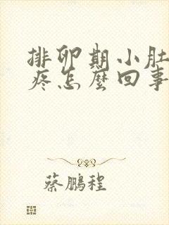 排卵期小肚子坠疼怎么回事女性