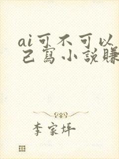 ai可不可以自己写小说赚钱封面