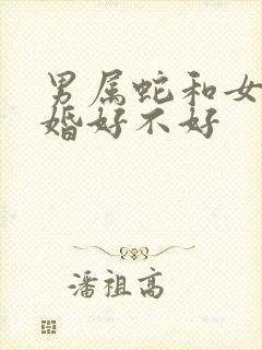 男属蛇和女马结婚好不好封面