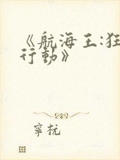 《航海王:狂热行动》封面