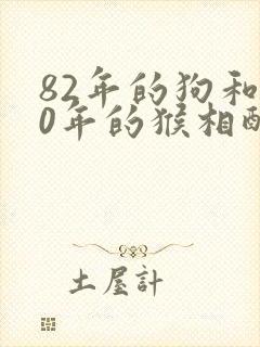 82年的狗和80年的猴相配婚姻如何