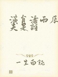 演员潘雨辰的丈夫是谁封面