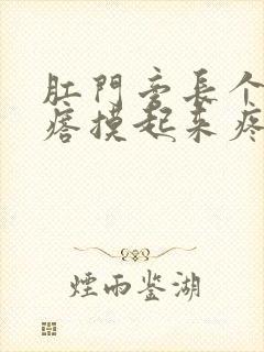 肛门旁长个硬疙瘩摸起来疼