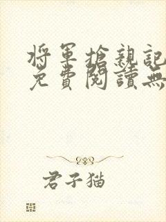 将军抢亲记全文免费阅读无弹窗封面