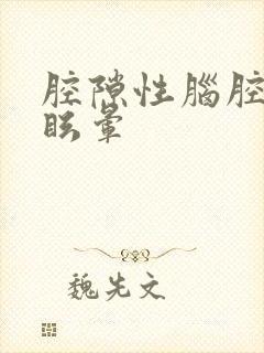 腔隙性脑腔梗塞眩晕