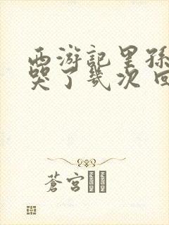 西游记里孙悟空哭了几次 回目