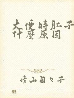 大便时肚子疼是什么原因