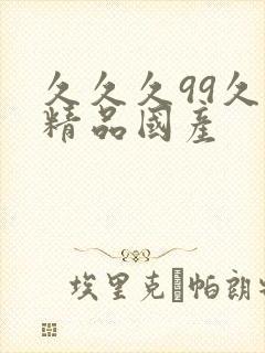 久久久99久久精品国产