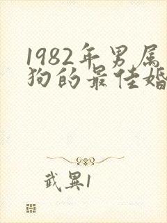 1982年男属狗的最佳婚配