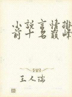 小说言情排行榜前十名巅峰之作封面