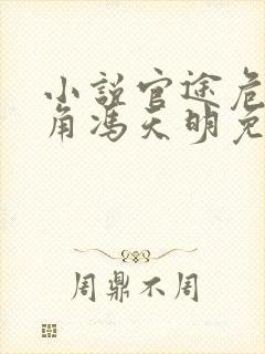 小说官途危情主角冯天明免费阅读