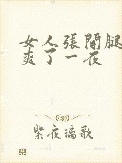 女人张开腿让我爽了一夜