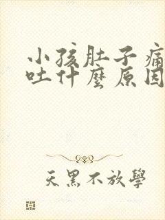 小孩肚子痛还呕吐什么原因引起的