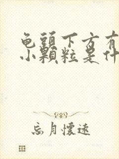 龟头下方有白色小颗粒是什么