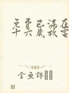 免费已满在线播十六岁放电视剧日剧封面