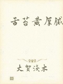 舌苔黄厚腻口干