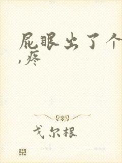 屁眼出了个疙瘩,疼