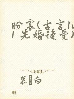 盼寡(古言1v1 先婚后爱)