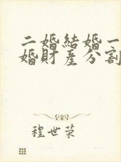 二婚结婚一年离婚财产分割