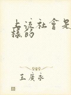 上流社会是什么样的