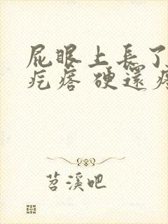 屁眼上长了一个疙瘩 硬还疼