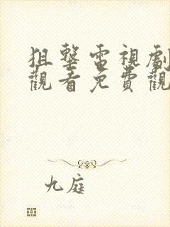 狙击电视剧在线观看免费观看完整版封面