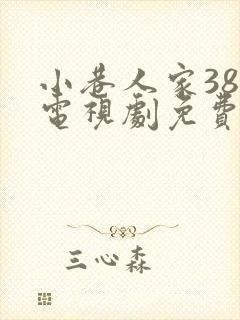 小巷人家38集电视剧免费观看封面