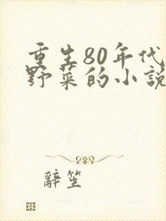 重生80年代卖野菜的小说