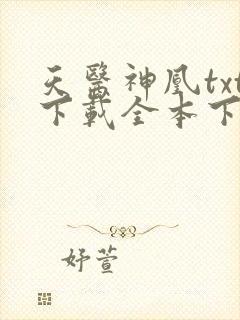 天医神凰txt下载全本下载