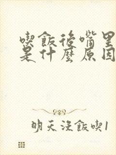 吃饭后嘴里发苦是什么原因