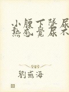 小腹下坠尿道灼热感觉尿不尽封面