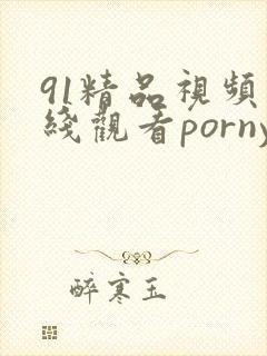 91精品视频在线观看porny