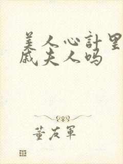 美人心计里面有戚夫人吗