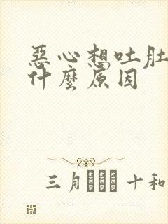 恶心想吐肚子痛什么原因封面